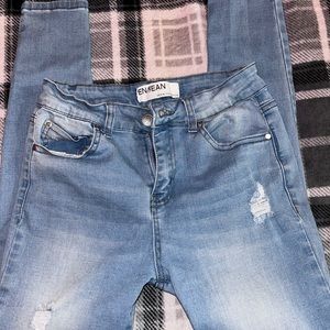 Enjean Denim Collection Distressed Jeans Juniors